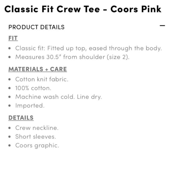 Torrid Size 3 Coors Banquet Graphic Tee - Pink - Picture 5 of 7